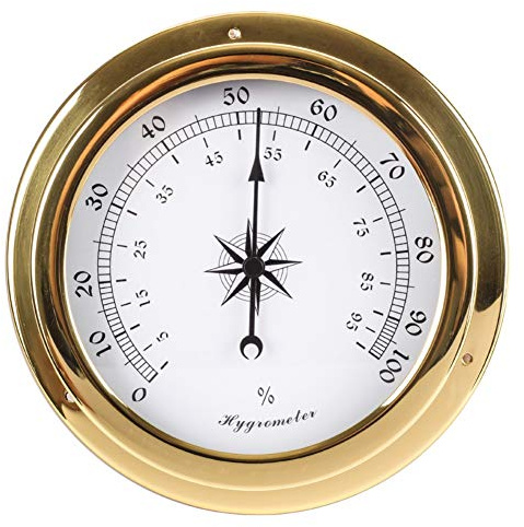 WBMKH Orologio in Ottone Stazione meteorologica Barometro Temperatura Igrometro Orologio e Orologio TID 145mm