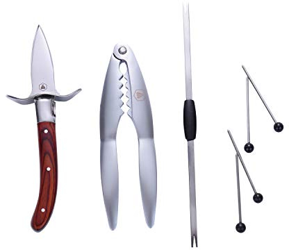 LAGUIOLE - Meeresfrüchte Utensilien Set* 7-teilig Edelstahl Braun