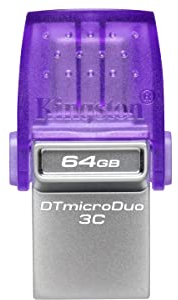 Kingston DataTraveler microDuo 3C La clé USB 64GB USB Gen 3 Type-C et Type-A - DTDUO3CG3/64GB