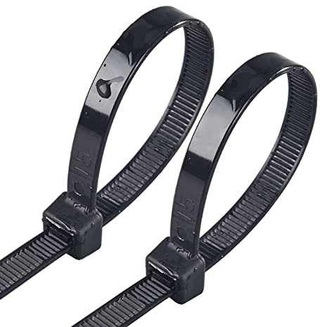 Bridas largas de 24 pulgadas, bridas resistentes para uso en exteriores, 50 bridas de alambre fuertes extra gruesas, bridas negras resistentes a los rayos UV, grandes envolturas de plástico industrial