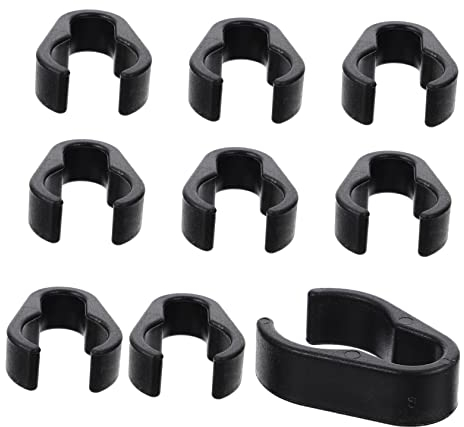 10 Stück Mikrofon Kabelclips Aus Robuster Plastik Für Mikrofonständer Kabel Organizer Für Studio Bühne Und Zuhause