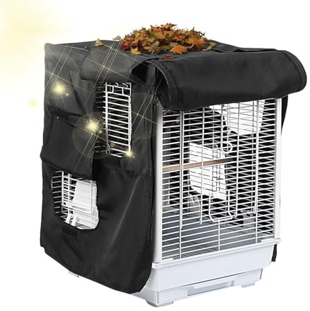 Sghtil Abdeckung für Vogelkäfig, Abdeckung für Vogelkäfig, isolierende Decke für Vogelkäfig, lichtbeständig, Vogelkäfigfänger