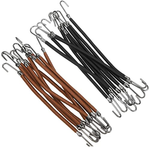TOVINANNA 20 Ganchos para de Caballo Espirales para Lazos de Pelo Gruesos Lazos Elásticos para El Pelo para Mujeres Y Niñas Cordón de Gancho Elástico para El de Sujeción Fuerte