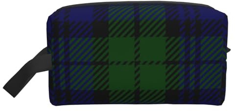 Black Watch Tartan Plaid Kosmetik-Organizer mit großer Kapazität, Reise-Make-up-Tasche für Damen