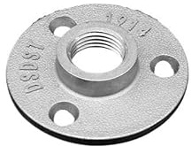 GFDSGRE Flangia 5 Pezzi di raccordi for Tubi in Ferro, Montaggio a Parete, Pavimento, Flangia Antica, utensile for ferramenta, Flange in ghisa(Aluminum Alloy,1)