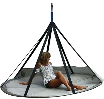 Olofable Hängematte – Premium Outdoor Hängematte für Garten & Camping – Inkl. Aufhängesystem, Extra Groß & Bequem (Silbergrau)