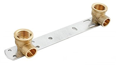 1,27 cm x 15 mm verdeckte Duschhalterung, Länge – 150 mm, Thermostat-Mischbatterie, Stange, Rückplatte, BSP-Gewinde, Wasserhahn-Anschluss-Set