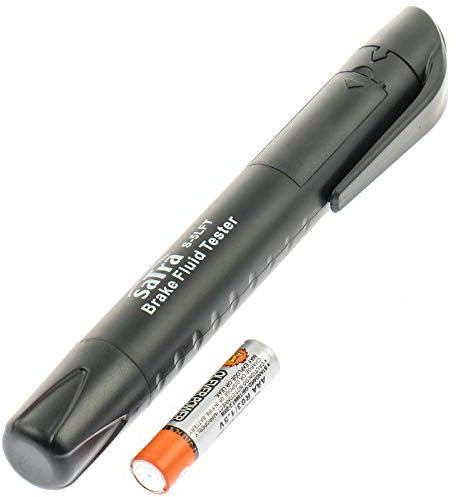 S-5LFT - Comprobador de líquido de frenos (incluye batería AAA con 5 LED para todos los fluidos de frenos estándar según la norma DOT 3 + DO4 + DOT4 Plus + DOT4 + - DOT4 Pro + DOT4 HP + DOT 5.1)