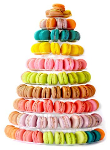 windyday Présentoir À Macarons À 10 Étages, Support Tour Macaron Présentoir À Gâteaux, Nourriture pour Mariage Anniversaire Décor