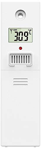 infactory Zubehör zu Funk-Außensensor für Wetterstation FWS-1200, 60 m Reichweite, IP44 (WLAN)