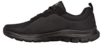 Skechers Damen Flex Appeal 4.0 Brilliant View Sneaker Wide FIT 149303W schwarz, Schuhgröße:38 EU