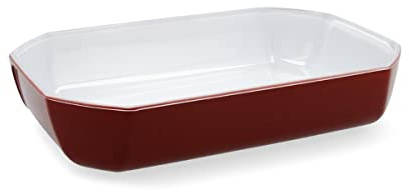 PYREX COLORS Plat rectangulaire pour four rouge bore 33 x 22 cm, 3,2 l