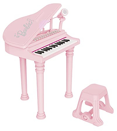 ODS 45005 Barbie, Piano à Queue avec Tabouret et de Nombreux Accessoires, Rose
