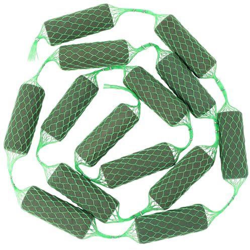 CLISPEED Blumenfeuchtschaum Girlande für Frische Blütenwurstform Blumenschwamm Blöcke Wasserabsorption Blütenhalter Bogen Tür Zylinder Netz für Hochzeitsdekoration Bogen Grün Grün
