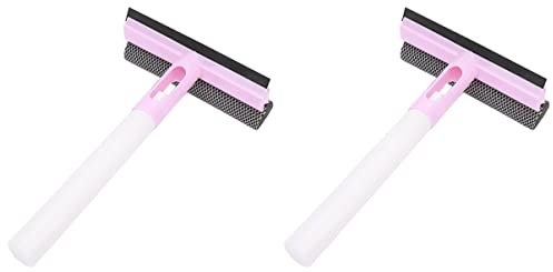 ULTECHNOVO Fensterputzer Rosa Doppelseitiger Schaber 2st Fenster Putzen Glasschaber Fensterwischer Fensterputzer Glaswischer Ein Körper Spritzflaschen