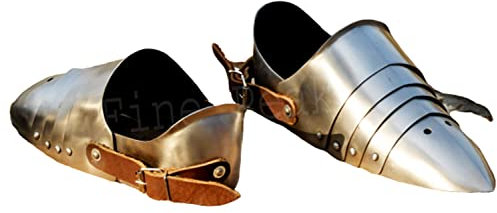 Fine Peak Piatto medievale SABATONS per scarpe da scherma moderne Sabaton Armatura Scarpe stivali medievali costume da pirata uomo cosplay stivali da uomo stivali da pirata costume vichingo