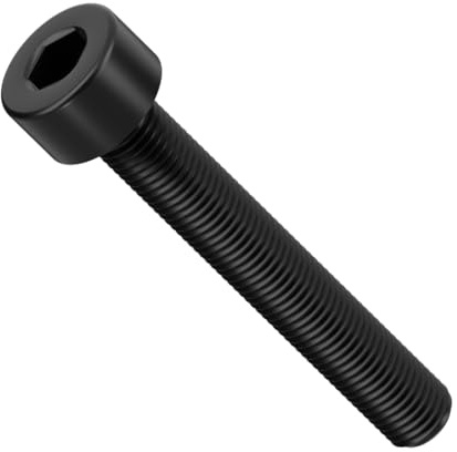 Viti a testa cilindrica M8 (8 mm x 40 mm) in zinco nero 8.8 – Bulloni a esagono incassato (confezione da 20)