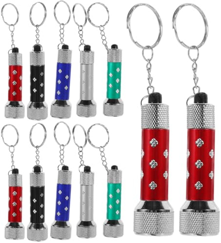 TOVINANNA 20 Pack Mini Flashlight Keychain 7-Led Portable Torch Keyring Handheld Pocket Light for Power Cuts Camping Emergency Use Creative Gift 6.90 X 1.80 X 1.80 cm