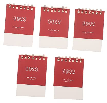 MAGICLULU 15stücke Tischkalender Eleganter Desktop Kalender Für Büro Und Zuhause Kompakt Einfach Zu Transportieren Für Zu Weihnachten Und Neujahr Aktualisierbare Datumsanzeige