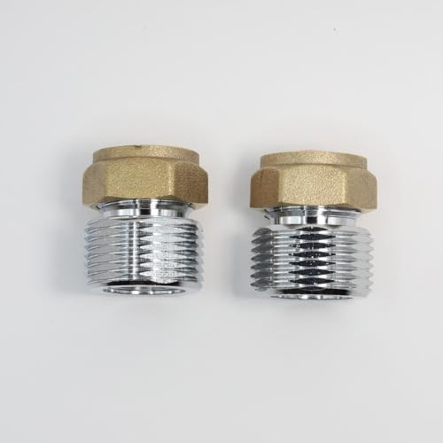 MaIe Lot de 2 écrous de fixation pour plaque de montage de douche Chromé 15 mm x 1,9 cm