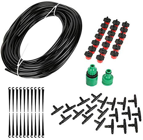 Micro Drip Irrigation System Auto Timer Self Watering Garden Hose Kit 20M