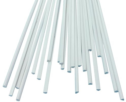 DryiC Kunststoff Schweißstäbe Schweißdraht Verschweißen Dreieckiges UPVC-Material, Geeignet Für Rahmenschweißung, Weiß,3mm x 3mm x 5mm