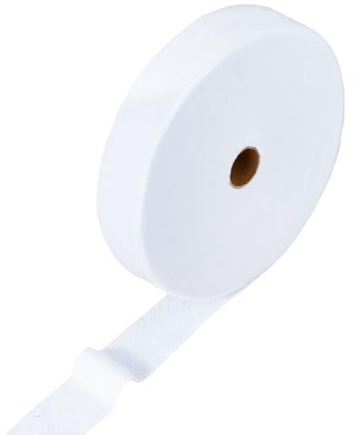 DICOSMETIC 54.68 Yard Jelly Roll Vliesstreifen Baumwoll Steppvlies 2.24 Zoll Breites Polyester Mischvliesrolle Für Jelly Roll Teppiche Steppvliesstreifen Geflochtener Teppich Wurfteppiche