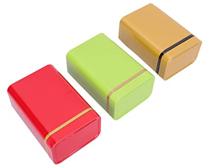 Cabilock 3pezzi Barattoli Per Tè in Latta Sigillati Contenitori Scatola Metallo Porta Tisane e Spezie Fresche Compatti e Resistenti Per Uso Domestico