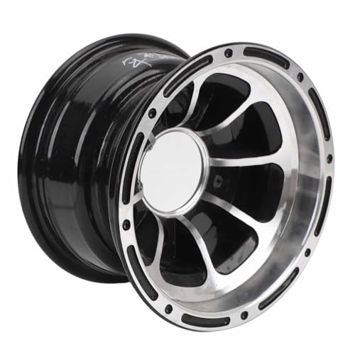 SIXRUN Cerchio in Lega ATV 8 Pollici Compatibile con Vari Veicoli, Quad, Fuoristrada, Go Kart, Carrelli con Lega di Alluminio Ad Alta Resistenza, Look Elegante (Ruota Anteriore)