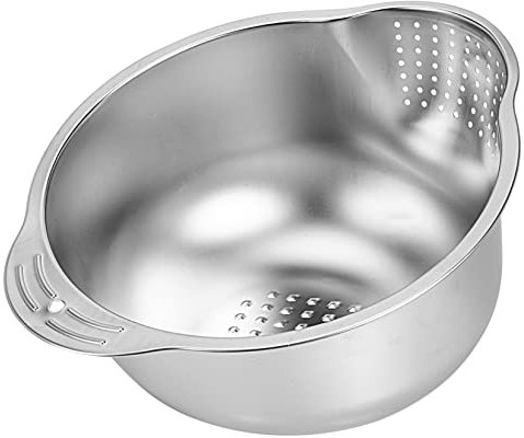 PRETYZOOM Cesta Para Lavar Arroz y Limpiar Verduras Colador Inoxidable Utensilio De Cocina Seguro y Resistente