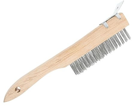 NIYANGLE Cepillo De Alambre Con Pala Eliminación De Óxido Agente De Mudanzas Cepillo De Soldadura Cepillo De Limpieza Cepillo De Alambre Para Quitar Pintura Cable Fuerza Acero Inoxidable
