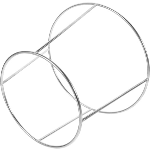 ROMISBABA Support Plateau Inox pour Fruits de Mer Double et Réutilisable Porte Assiettes Polyvalent pour Restaurant Buffet et Pizza