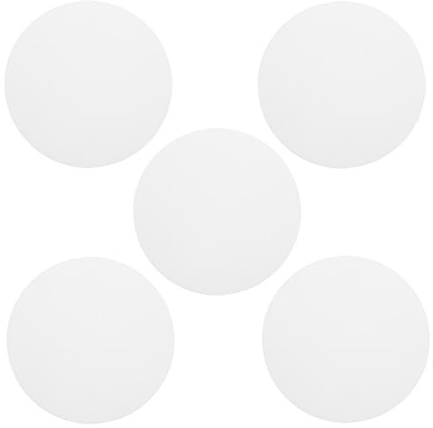 Healeved Diffusore per Lampade a Soffitto in Acrilico Bianco 10 Cm, Piastra Diffusore Luce LED Rotonda, Set 5 Pezzi Ideale per Illuminazione in Ambienti di Lavoro