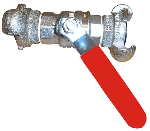 Dosierhahn, 3/4, mit Klauenkupplungen, Absperrhahn, Kugelhahn, Druckluft, D565