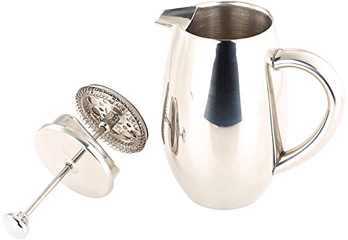 Rosenstein & Söhne Isolierkanne: Thermo-Kaffeebereiter, French-Press, Edelstahl, doppelwandig, 350 ml (French Press Isolierkanne, Kaffezubereiter, Espressokocher)