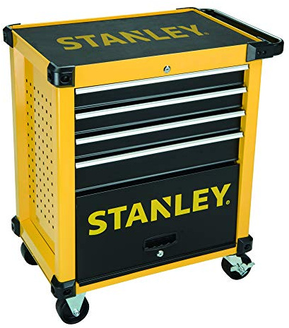 Stanley Verkstadsvagn (fyra lådor, utrustade, inga moduler) FMHT0-80442