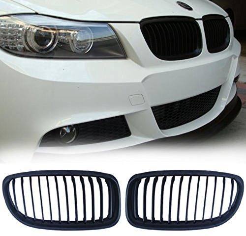 Griglia del radiatore per E90 E91 LCI 325i 328i 335i 4D, anni 2009 - 2011, nero opaco