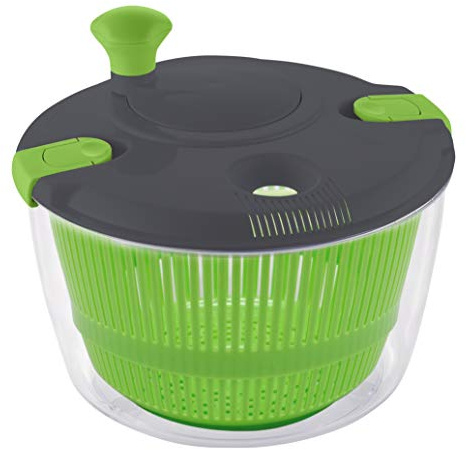 Nerthus FIH 783 Salatschleuder 4,5 Liter Gemüseschleuder ideal zum Waschen und Trocknen von Salat