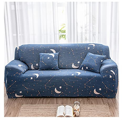 QYSM Blumen- gedruckte Stretch-Sofa- Abdeckung gedrucktes Sofa- Cover voller Abdeckungssofa Einzel- / Zweisitz- / Dreisitz- / Erdungssofa- Deckel Weiche und Glatte Schiebeabdeckung Sofabezug