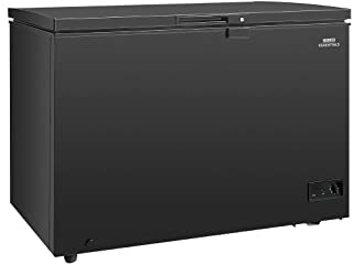 Nisbets Essentials 115W Chest Deep Freezer 282 Litre, Black, -24°C to -18°C, Size: 845(H) x 1116(W) x 644(D) mm, Whisper-Quiet Operation, Energy Rating F | DA536