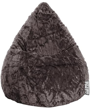 Sitting Point Sitzsack Fluffy XL ca. 220 Liter anthrazit