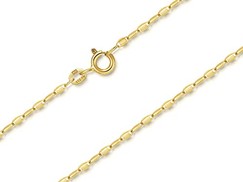 Plättchenkette Armband Breite 1,9mm | aus echt 585 Gold | hochglanzpoliertes Armband | Echtgold mit Federringverschluß
