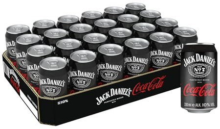 Jack Daniel's Tennessee Whiskey & Coca Cola - Der weltweite Barcall Nummer 1-24 x 0.33L/10% Vol.