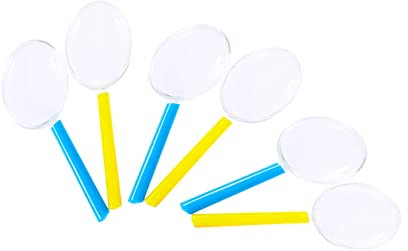 HOMSFOU 15 STK vergrößerungsspiegel 3-fache Lupe Detektiv Lupe Mini-Lupe Lehre Lupe tragbare Lupen 3X Lupen Camping Lupen für Kinder Kinderlupe Handlupe Lupe für Kinder Handheld Geschenk
