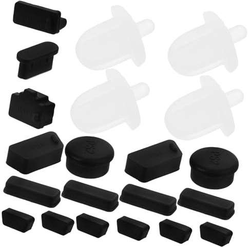 Angoily 24stücke Silikonstopper Für Pc-Motherboard-anschlüsse Staubschutz Für Schnittstellen Portstopper Aus Reißfestem Silikon Für Motherboard-stecker-Abdeckung