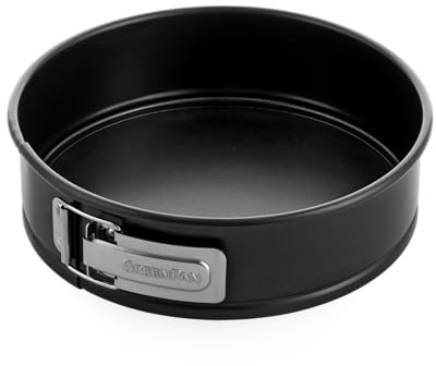 GreenPan Bistro Stampo Apribile 24 cm, Rivestimento Ceramico Antiaderente, Senza PFAS, Acciaio Alluminato, Adatto Forno 230 °C, Nero