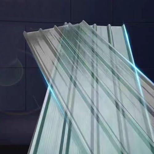 Pannelli Tetto Trasparente da 1 Pezzi,Lastre di Ricambio Resistente ai Raggi Uv,Trasparente Fogli Pretagliati di Vetroresina,Pannelli Tetto Ondulata Facile Piegare e Tagliare (0.9x1.2m/35x47in)