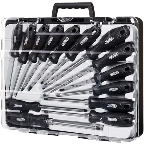 Draper 14pc Hard Grip Screwdriver Set with Draper TX-Star - 13588 - Magnetic Tips, CRV Blades