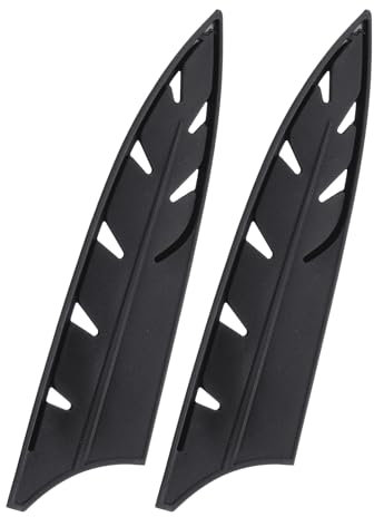 sourcing map 2 Pcs Knife Cover Sleeves, 8.7 x 2 PP Knives Edge Guard Blade Protector Universal Knife Sheath for Home Kitchen, Black