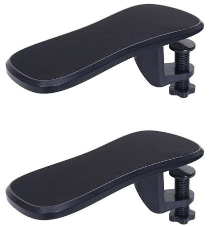 Mendler 2er-Set Armauflage HWC-N75 ergonomisch verstellbar  | für Schreibtisch, Arm-/Handgelenkstütze, Handgelenkauflage, Ablage